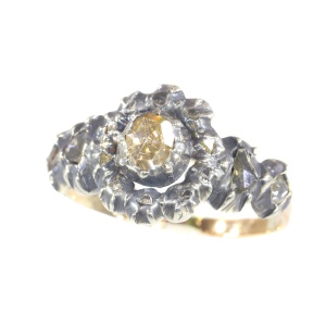 Genuine antique vintage diamond ring